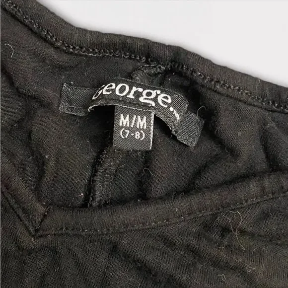 GEORGE | 3/$9 Girl's Dress with Faux Wrap Around Sweater - Picture 3 of 3